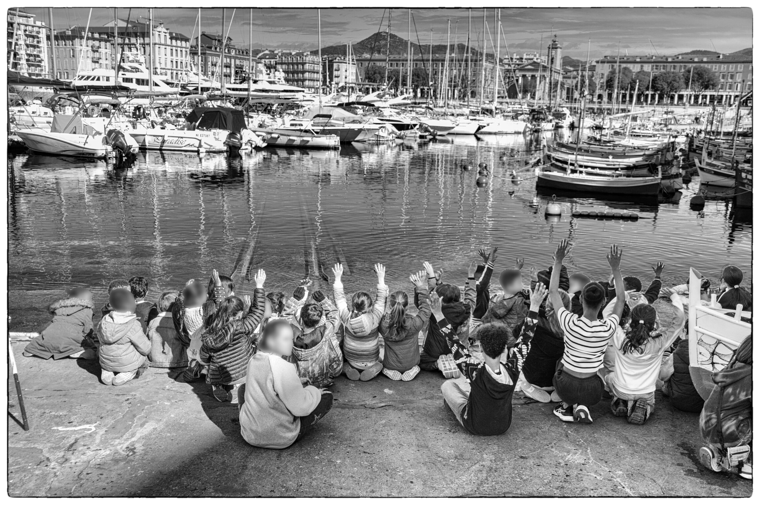 Sur les traces des pointus : Réception des élèves de l&rsquo;école Papon